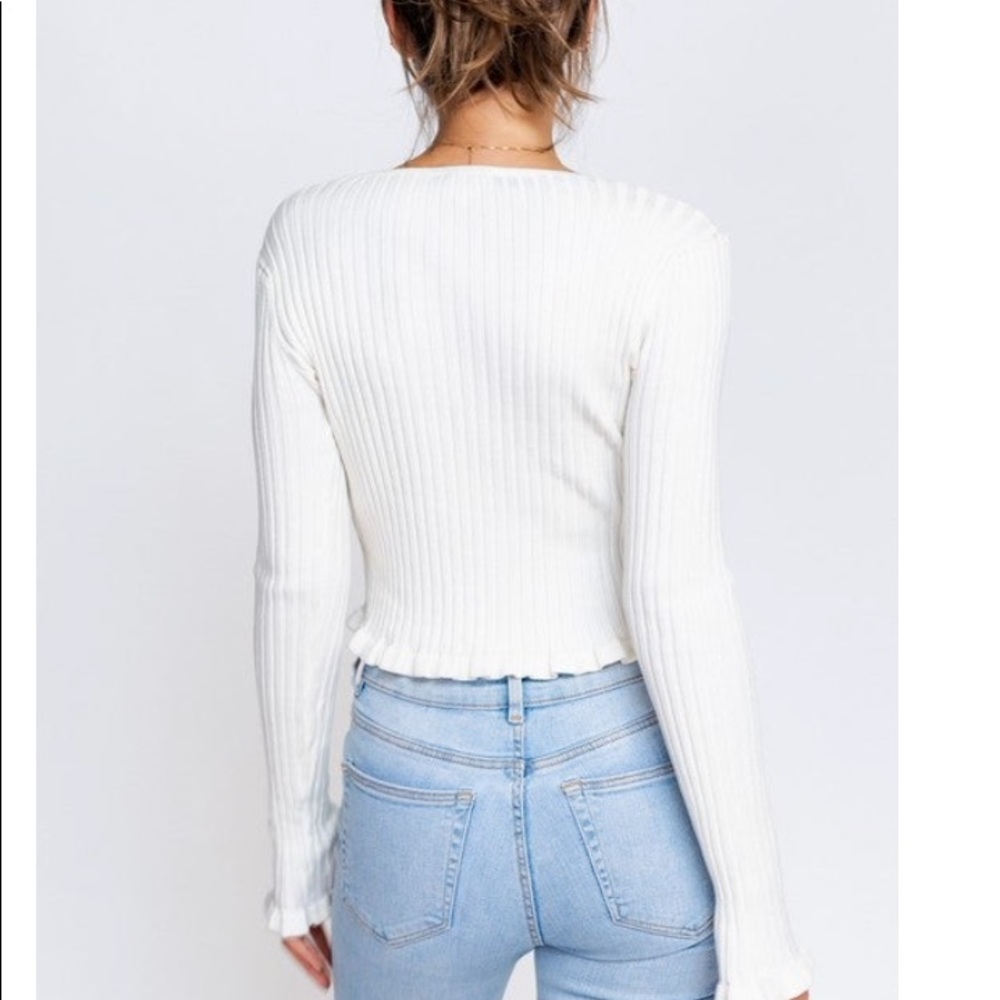 Ruffled Sleeve Top